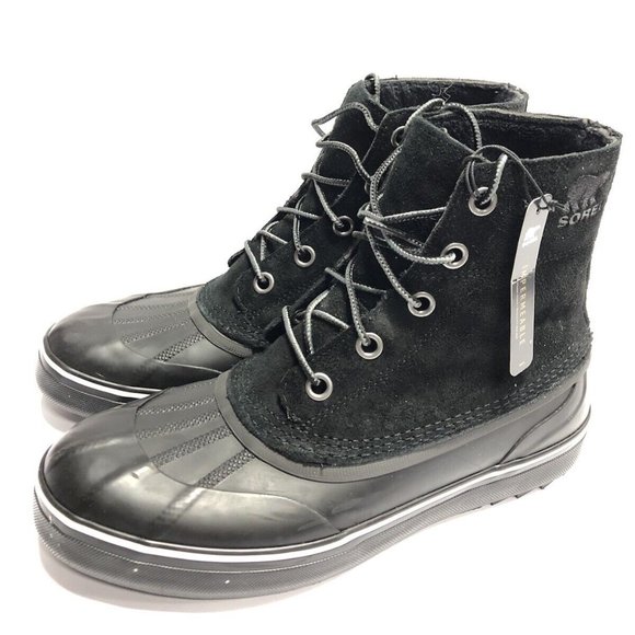 Sorel Men’s Cheyanne Metro Lace Waterproof Boots Black, Size 10 M - Picture 3 of 7